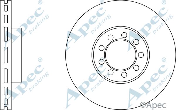 APEC BRAKING Тормозной диск DSK2842